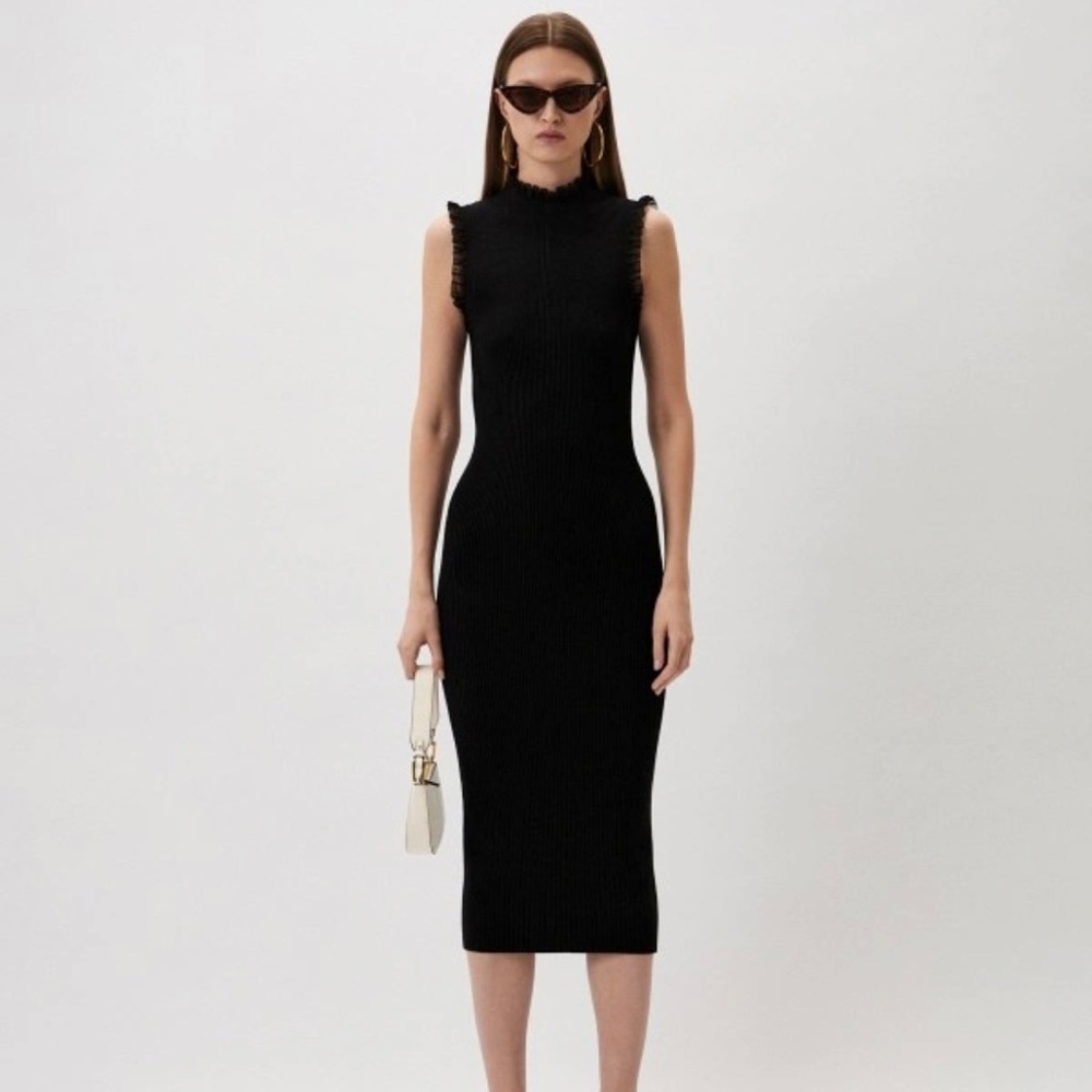 Philosophy di Lorenzo Serafini Sleeveless Ribbed Knit Midi Dress 6